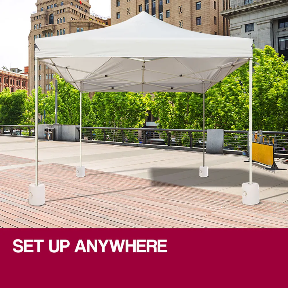 Heavy-Duty Gazebo Anchor Pods Set 65kg Capacity Red Track
