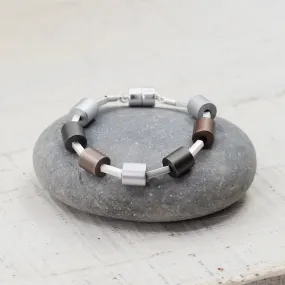 High quality cylindrical bead  bracelet with tube spacers