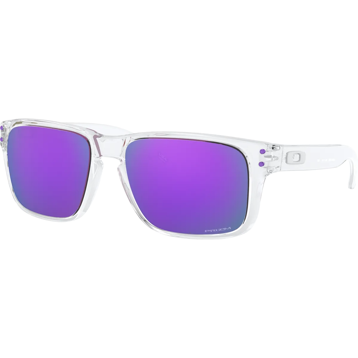 Holbrook XS - Polished Clear/Prizm Violet