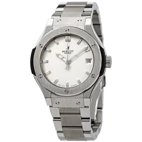 Hublot Automatic Titanium White Dial Ladies Watch 581.NX.2610.NX