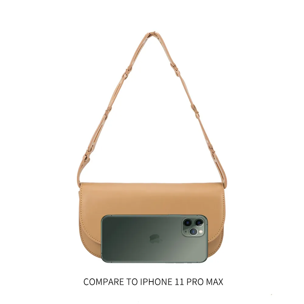 Inez Chocolate Recycled Vegan Shoulder Bag - FINAL SALE