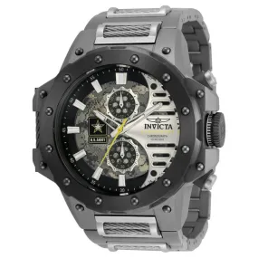 Invicta Men's Quartz Watch - U.S. Army Chronograph Gunmetal Titanium Bracelet | 32987