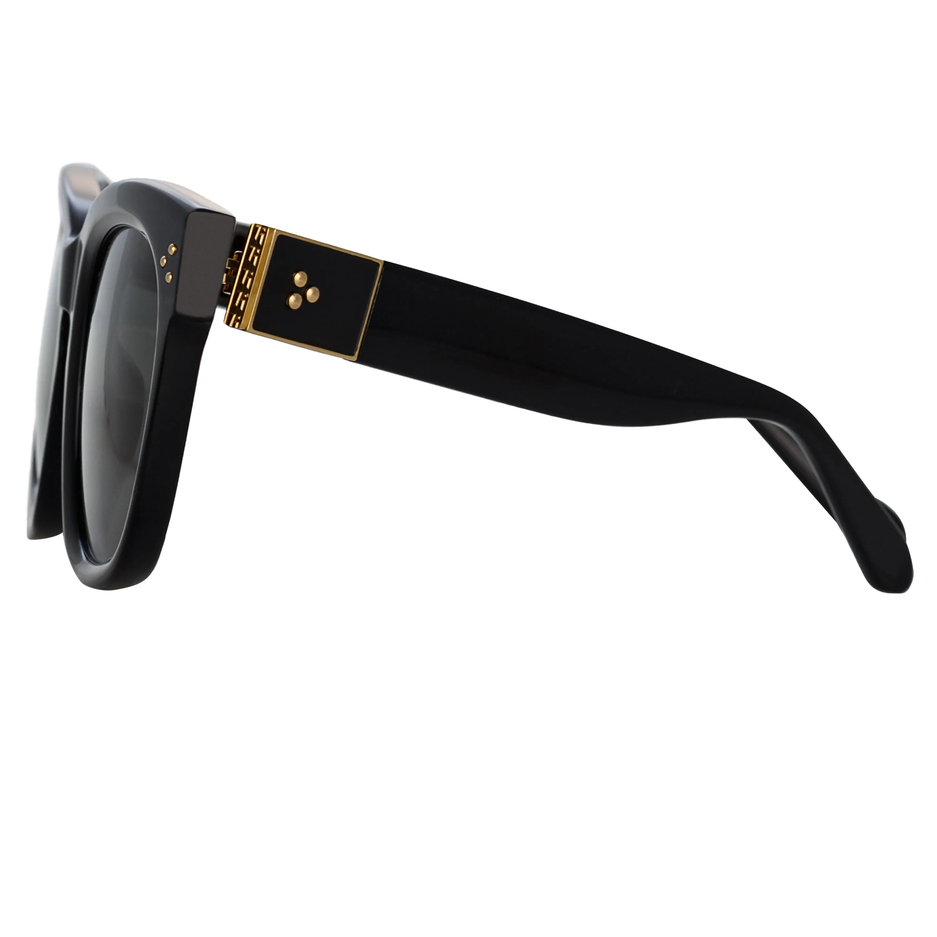 Jenson D-Frame Sunglasses in Black