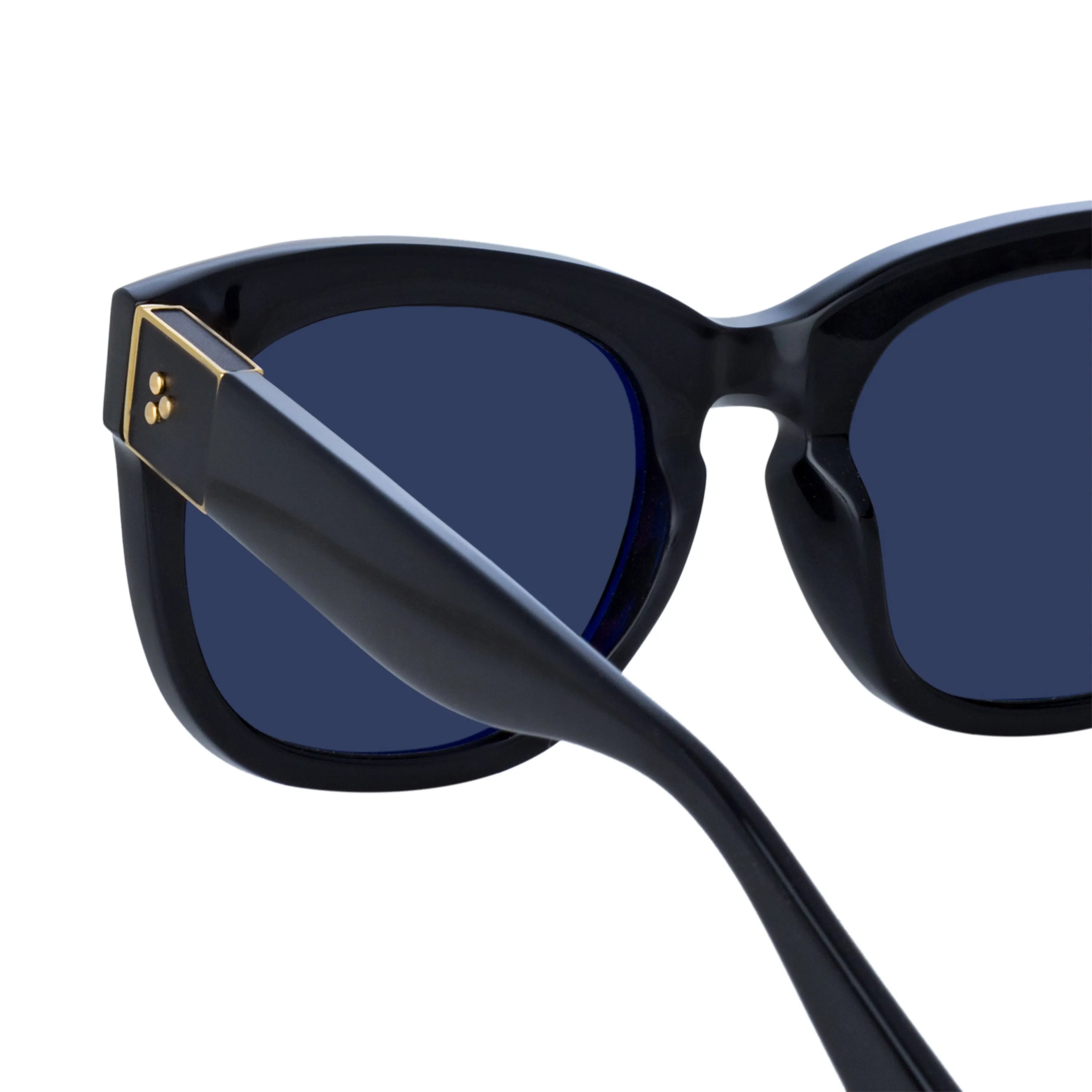 Jenson D-Frame Sunglasses in Black
