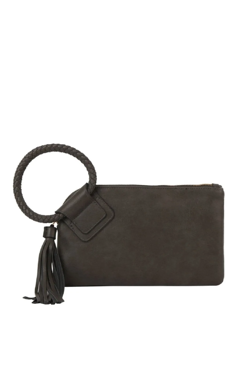 JYM0346 Soft Vegan Leather Wristlet/Clutch With Tassel