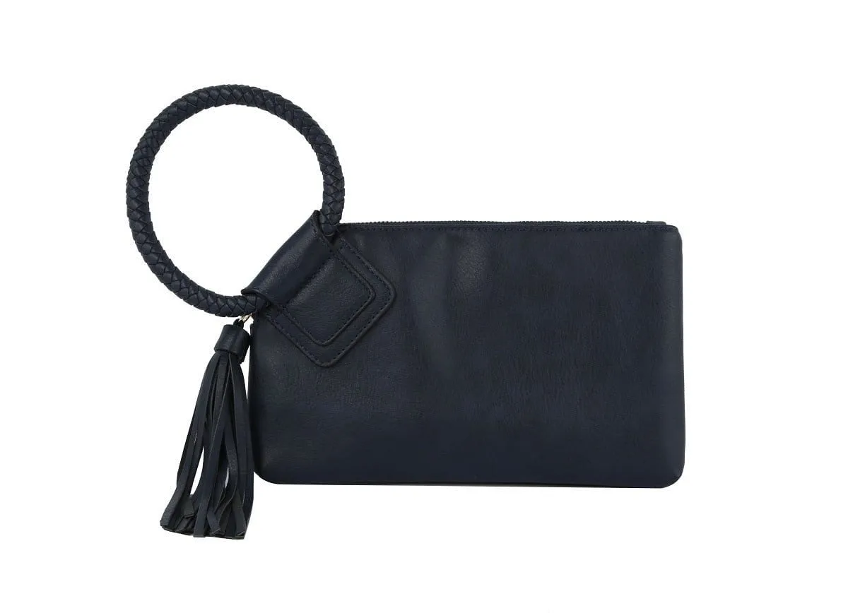 JYM0346 Soft Vegan Leather Wristlet/Clutch With Tassel