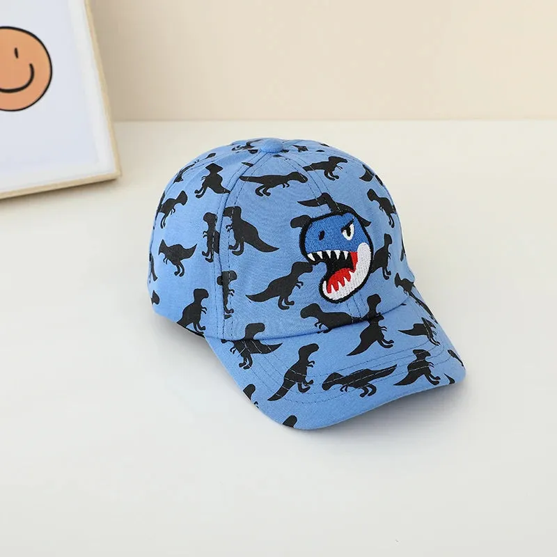 Kids Dinosaurs Embroidered Adjustable Outdoor Sports Hats