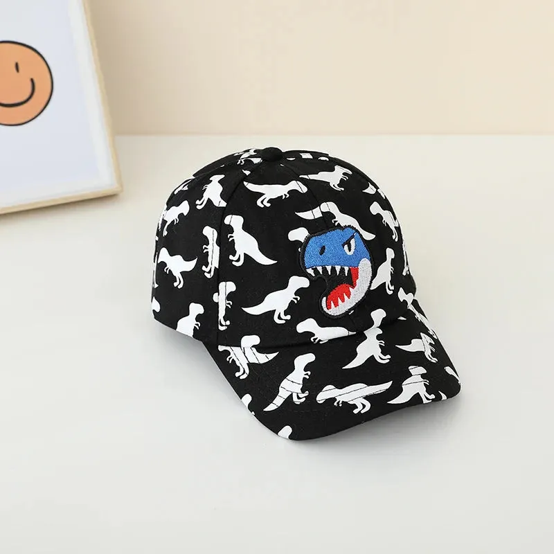 Kids Dinosaurs Embroidered Adjustable Outdoor Sports Hats