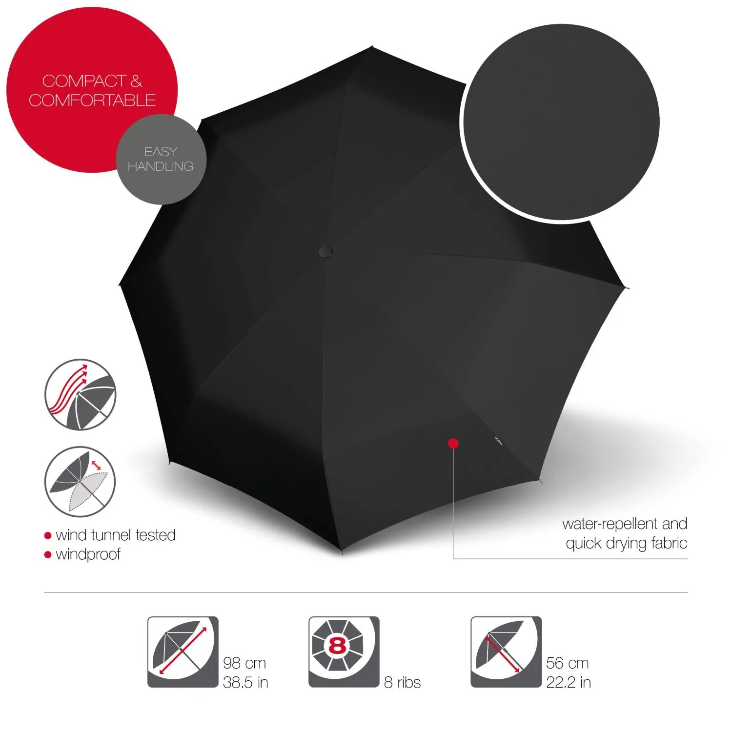 Knirps T.200 Medium Duomatic (UV Protection)