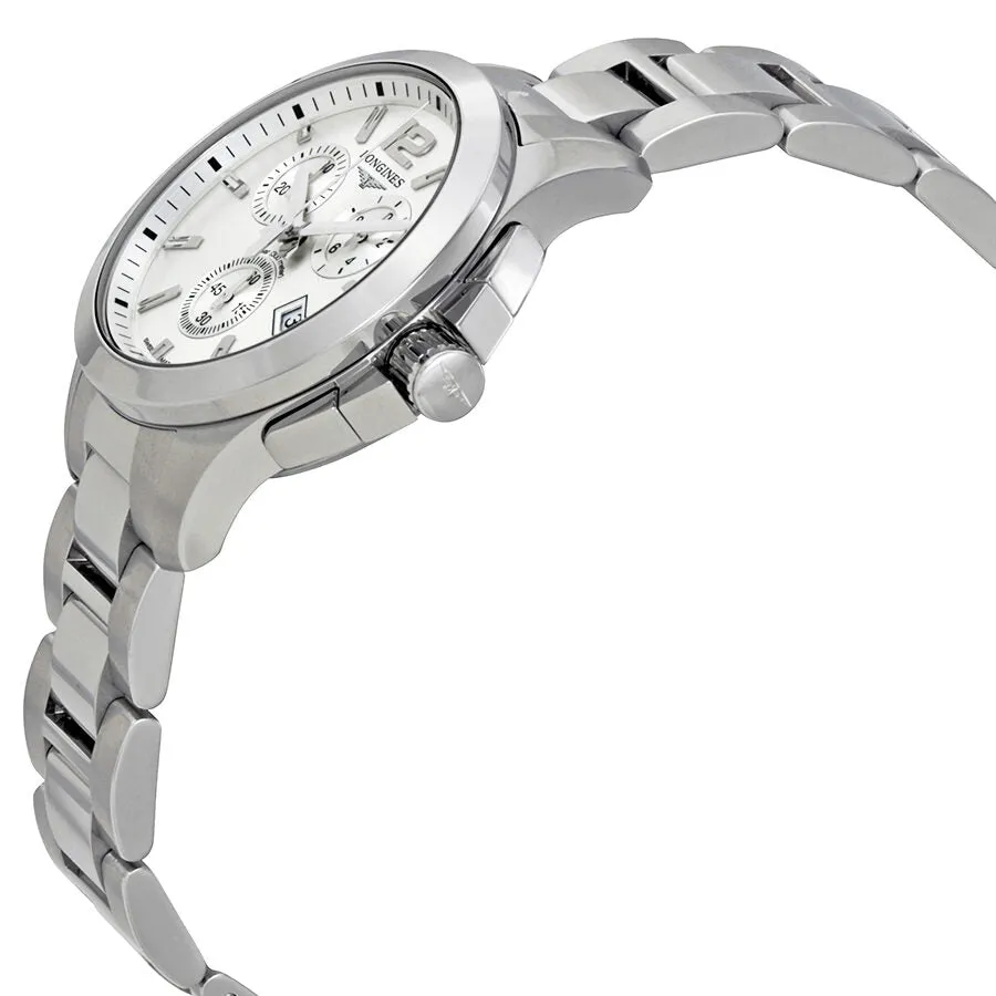 Longines Conquest Chronograph Silver Dial Unisex Watch L33794766