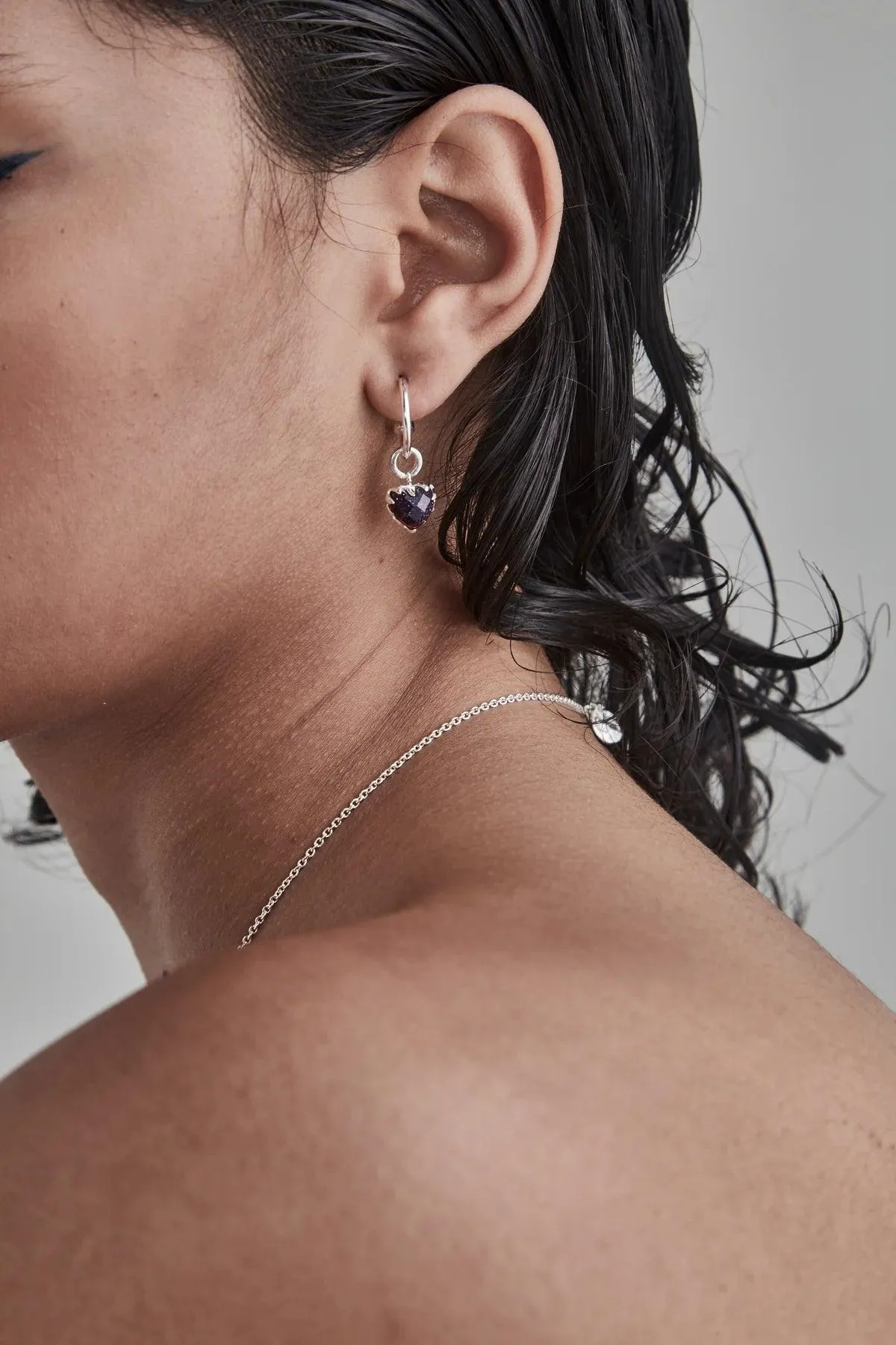 Love Anchor Earrings - Galaxy Stone