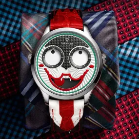 Mark Fairwhale Luxury Fashion Watch for Men - Swiss Movement, Leather Strap, Joker Replica Quartz Wristwatch, Ideal Gift Reloj Hombre