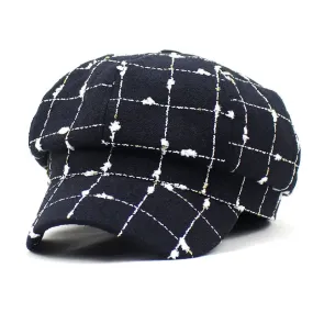 Marylin Plaid Newsboy Cap