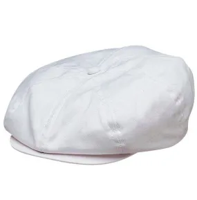 Men's Cotton Newsboy Cabbie Cap | Black