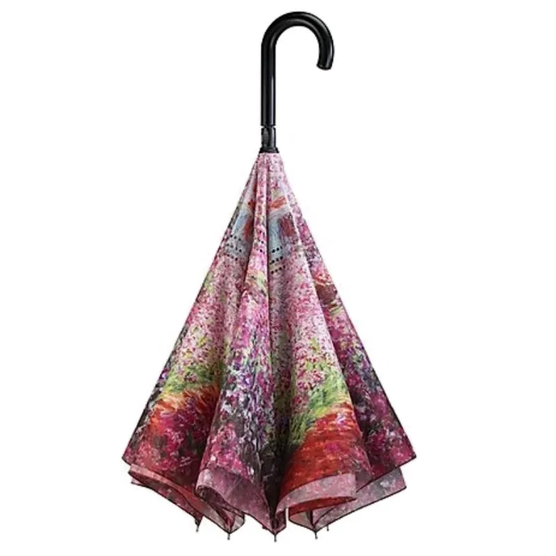 Monet Artists Garden at Giverny Premium Art Umbrella