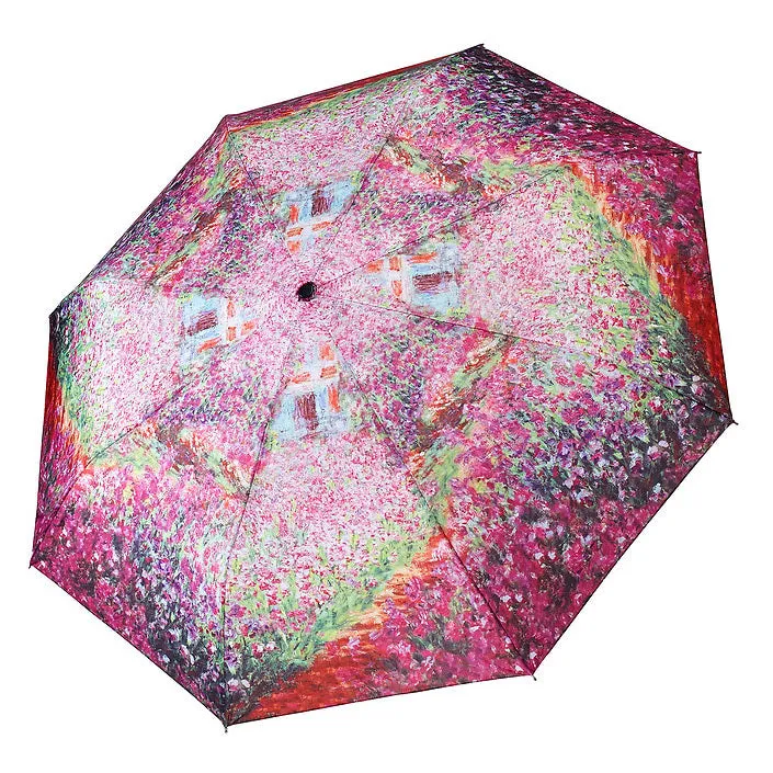 Monet Artists Garden at Giverny Premium Art Umbrella