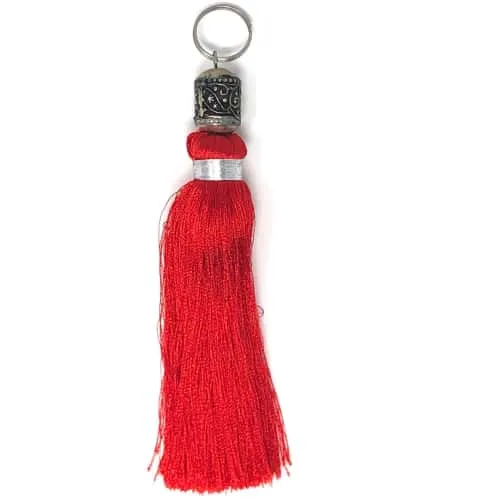 Moroccan Silk Tassel Keyring