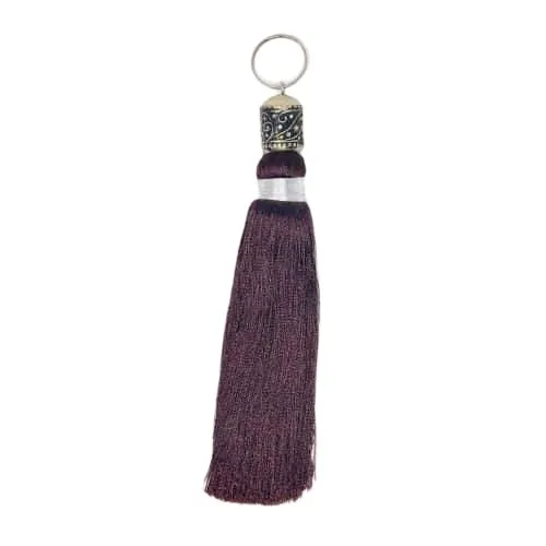 Moroccan Silk Tassel Keyring