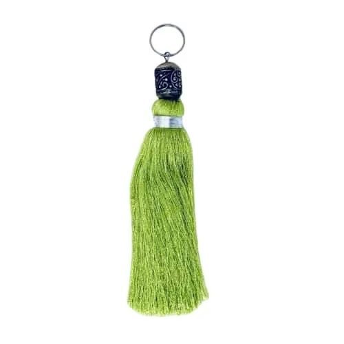 Moroccan Silk Tassel Keyring