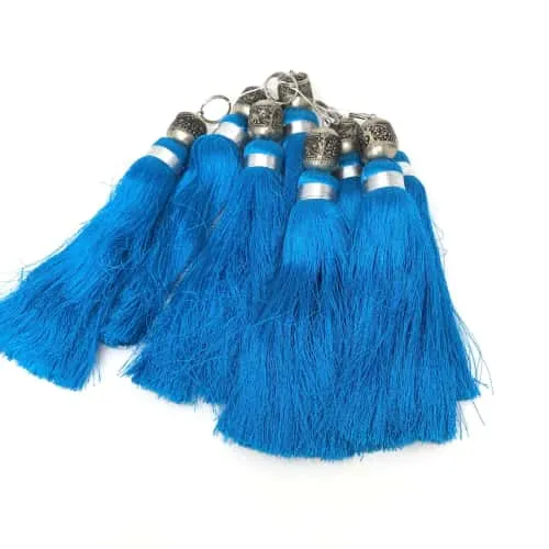 Moroccan Silk Tassel Keyring