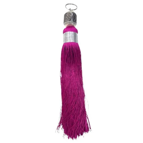 Moroccan Silk Tassel Keyring