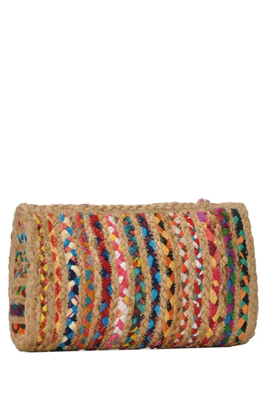 Multi Braid Clutch Bag