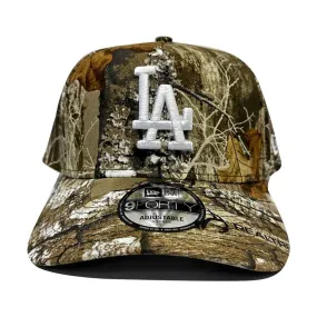 New Era LA Dodgers 940 A-Frame Crown Snapback Hat - Real Tree Camo