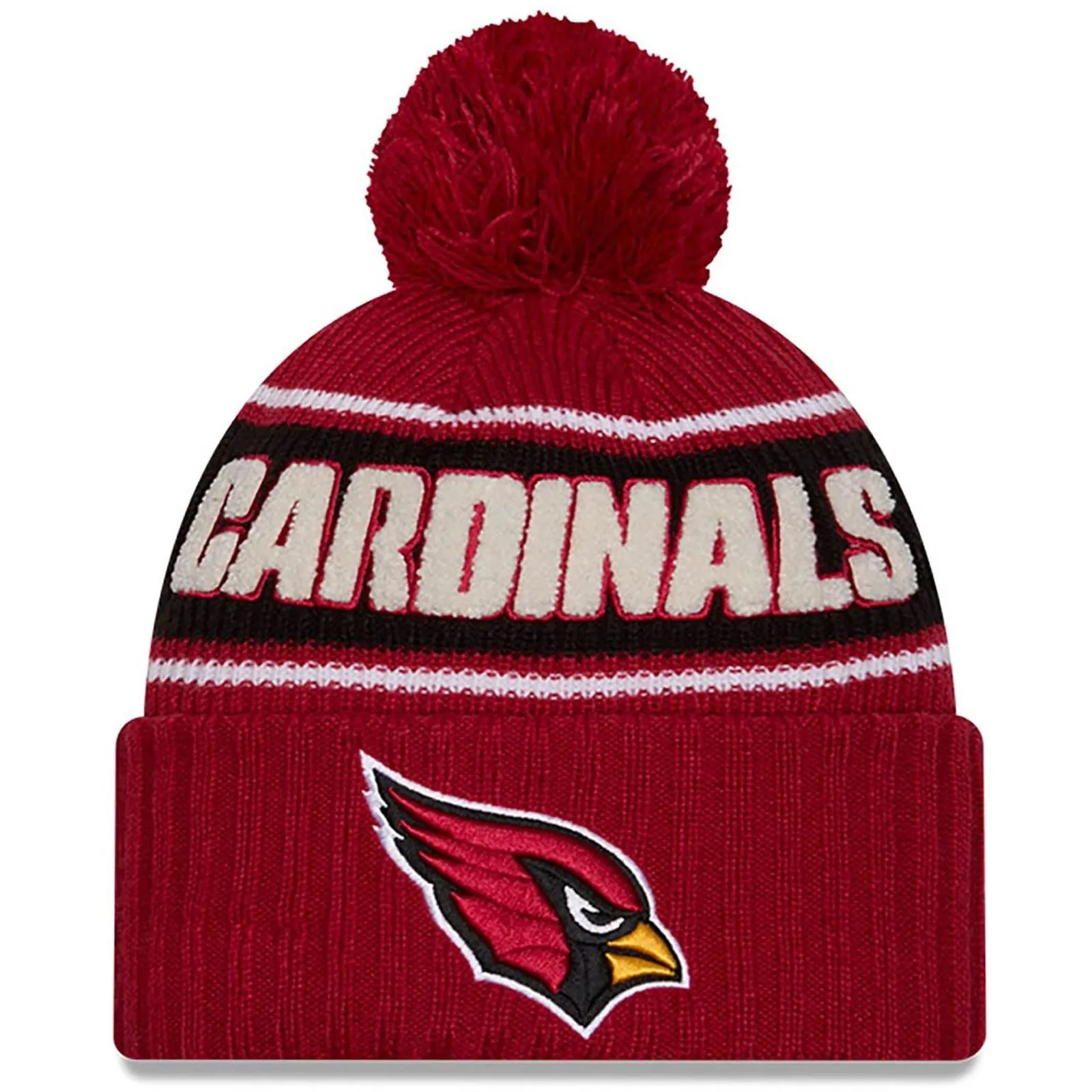 New Era Mens Knits Arizona Cardinals Bobble Hat - Dark Red