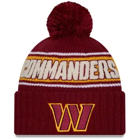 New Era Mens Knits Washington Commanders Bobble Hat - Dark Red