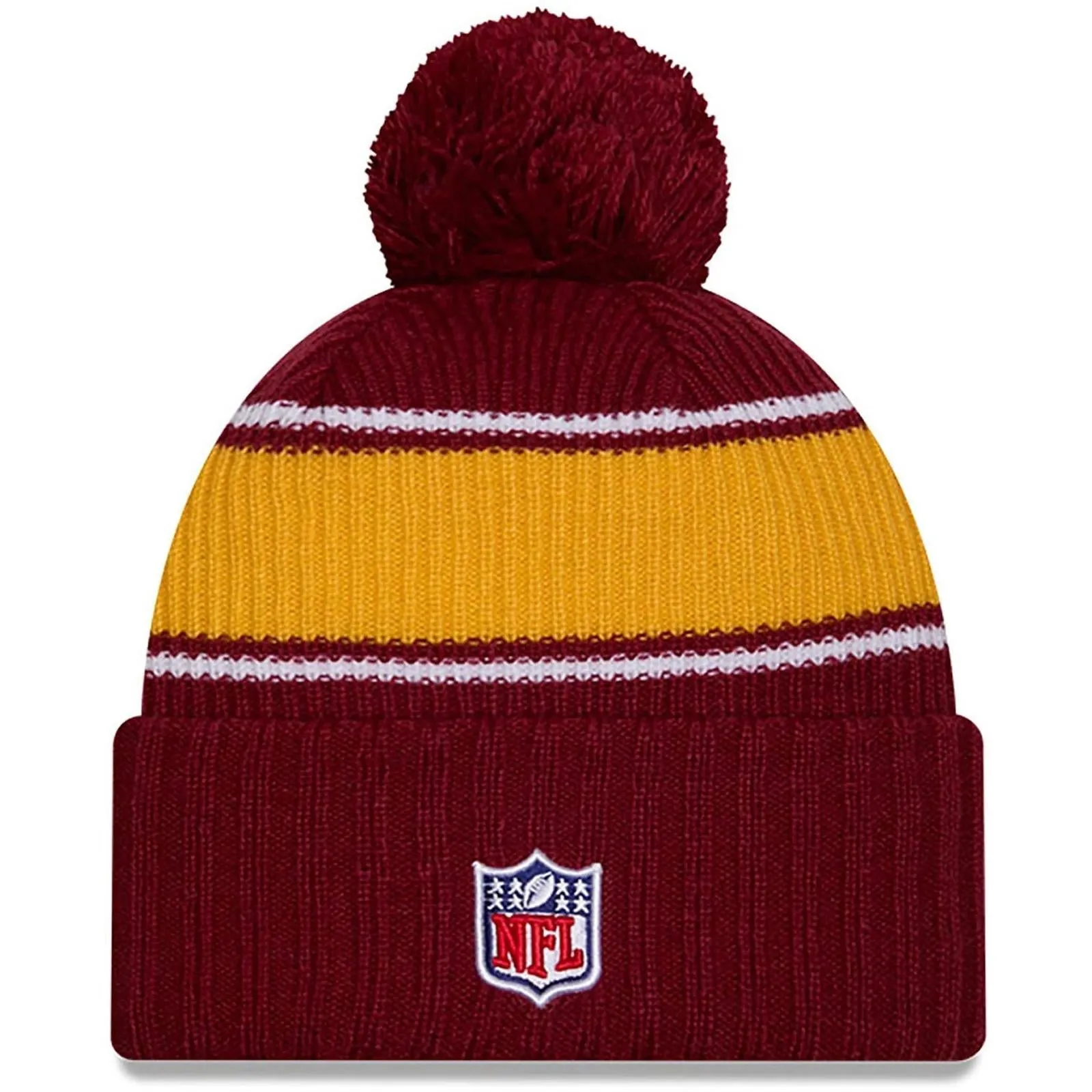 New Era Mens Knits Washington Commanders Bobble Hat - Dark Red