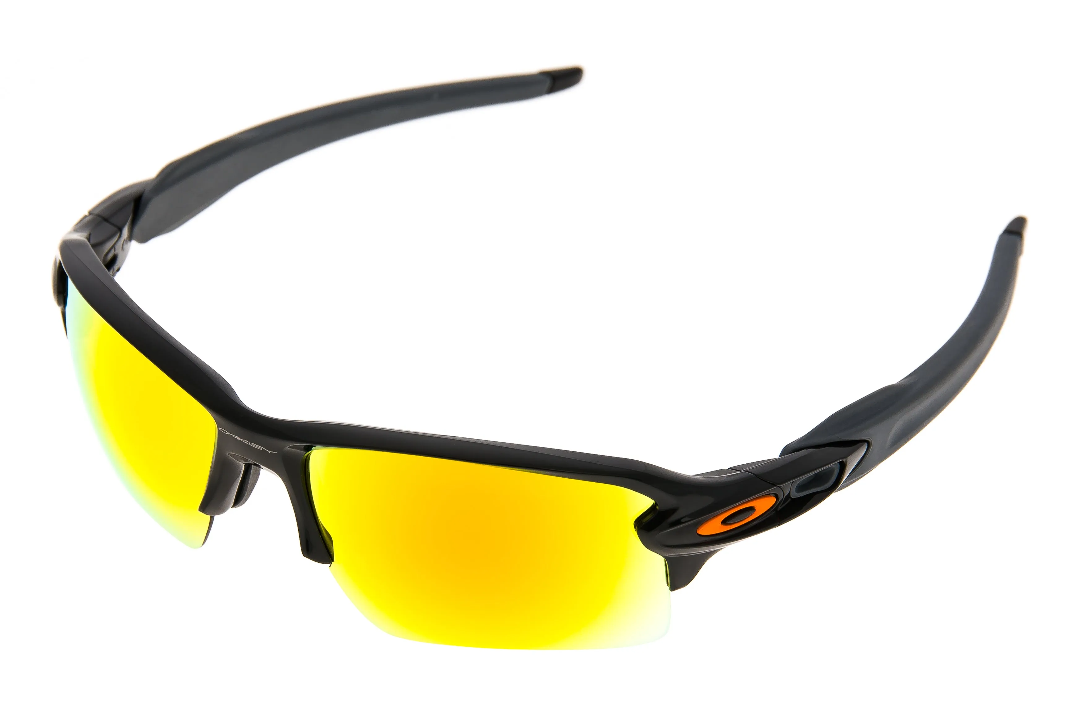 Oakley Flak 2.0 Sunglasses Polished Black Frame Fire Iridium Lens - Pre Owned