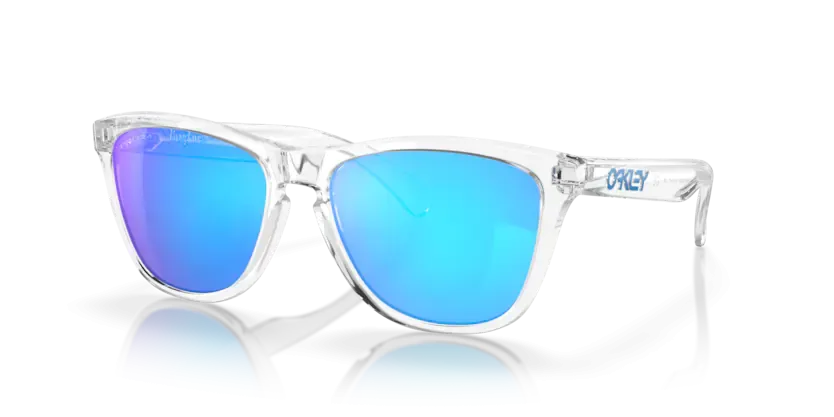 Oakley Frogskins Crystal Clear/ Prizm Sapphire Sunglasses