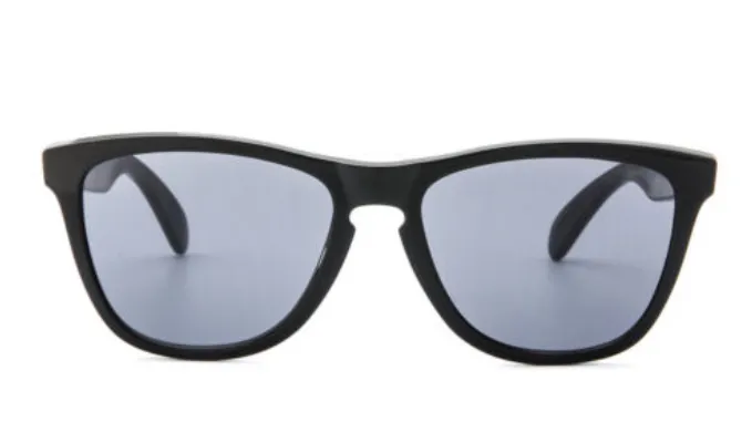 Oakley Polished Black Frame Grey Lens Frogskins Sunglasses (OO9013 24-306) - Ships Same/Next Day!
