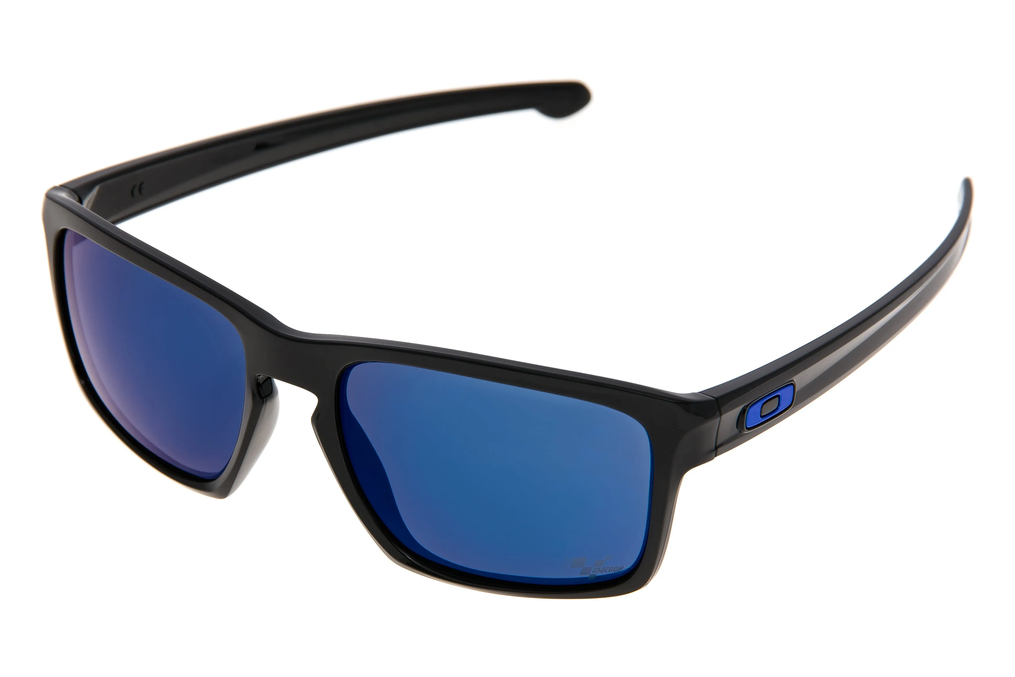 Oakley Sliver MotoGP Sunglasses Polished Black Frame Ice Iridium Lens