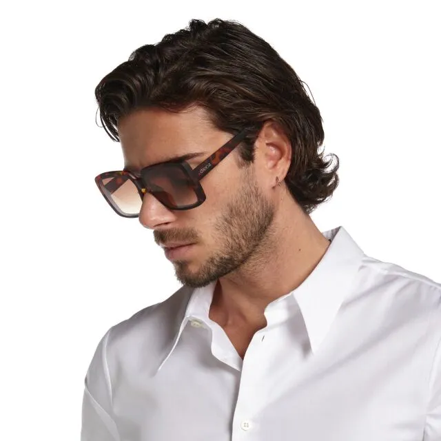 Okkia Sunglasses Square Classic Brown Gradient