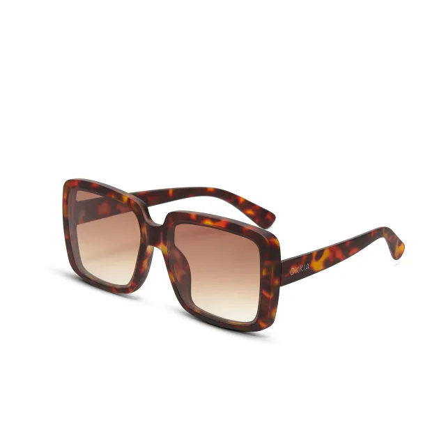 Okkia Sunglasses Square Classic Brown Gradient