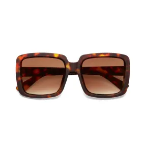 Okkia Sunglasses Square Classic Brown Gradient