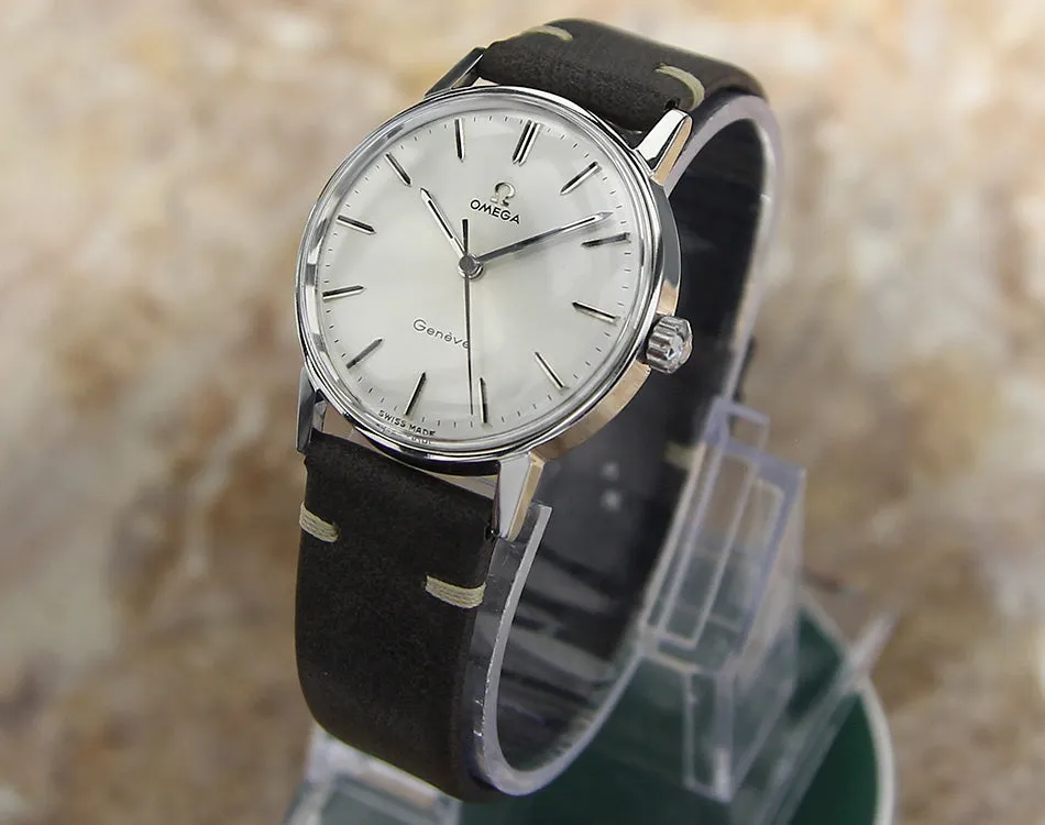 Omega Geneve Swiss Manual Calibre 601 SS Mens 1960 Watch