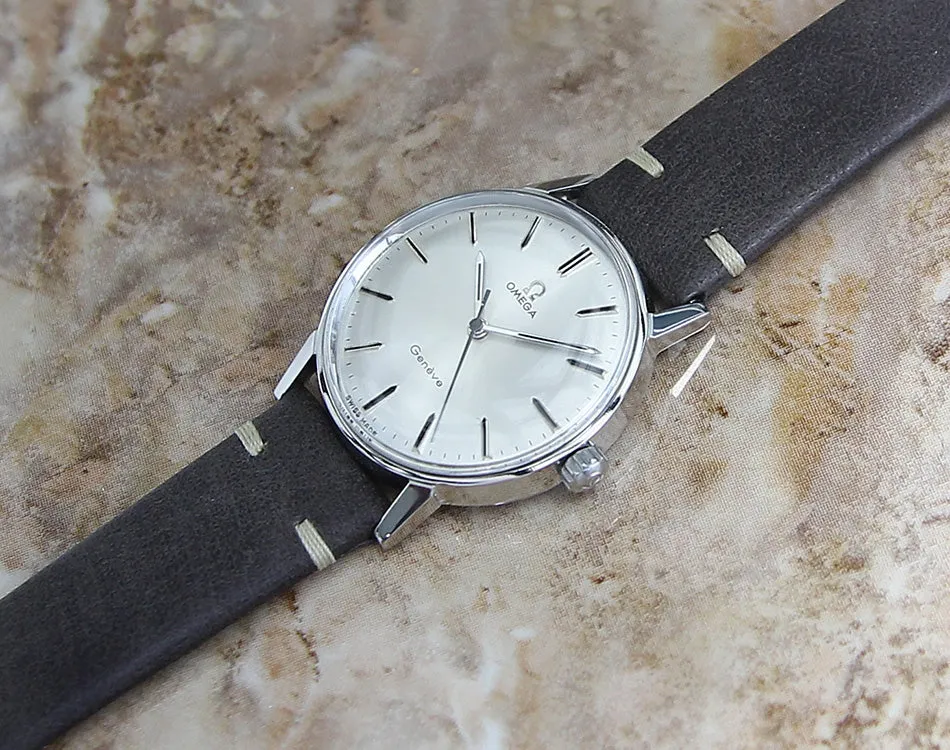 Omega Geneve Swiss Manual Calibre 601 SS Mens 1960 Watch