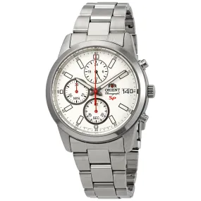 Orient Sporty Chronograph White Dial Men's Watch FKU00003W