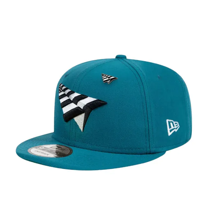 Paper Planes Crown 9 Fifty Snapback Hat - Shark Teal