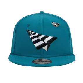 Paper Planes Crown 9 Fifty Snapback Hat - Shark Teal