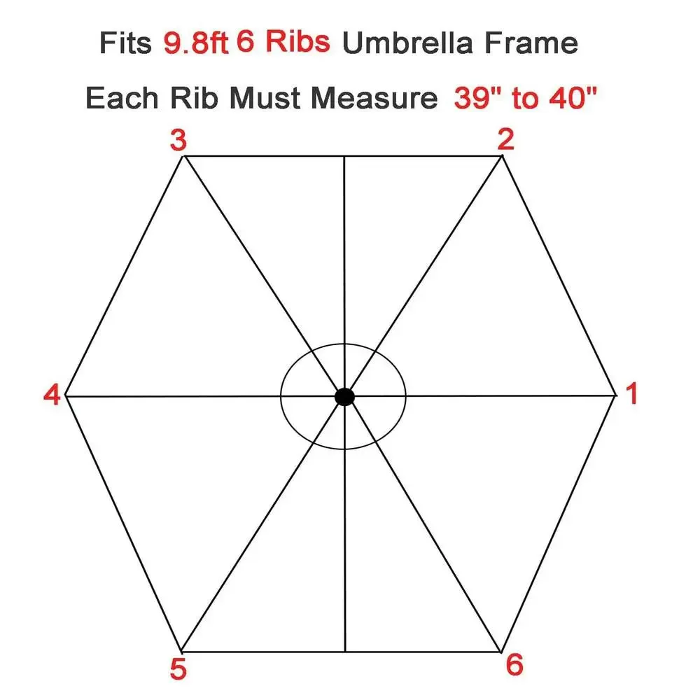 Patio Umbrella Replacement Canopy