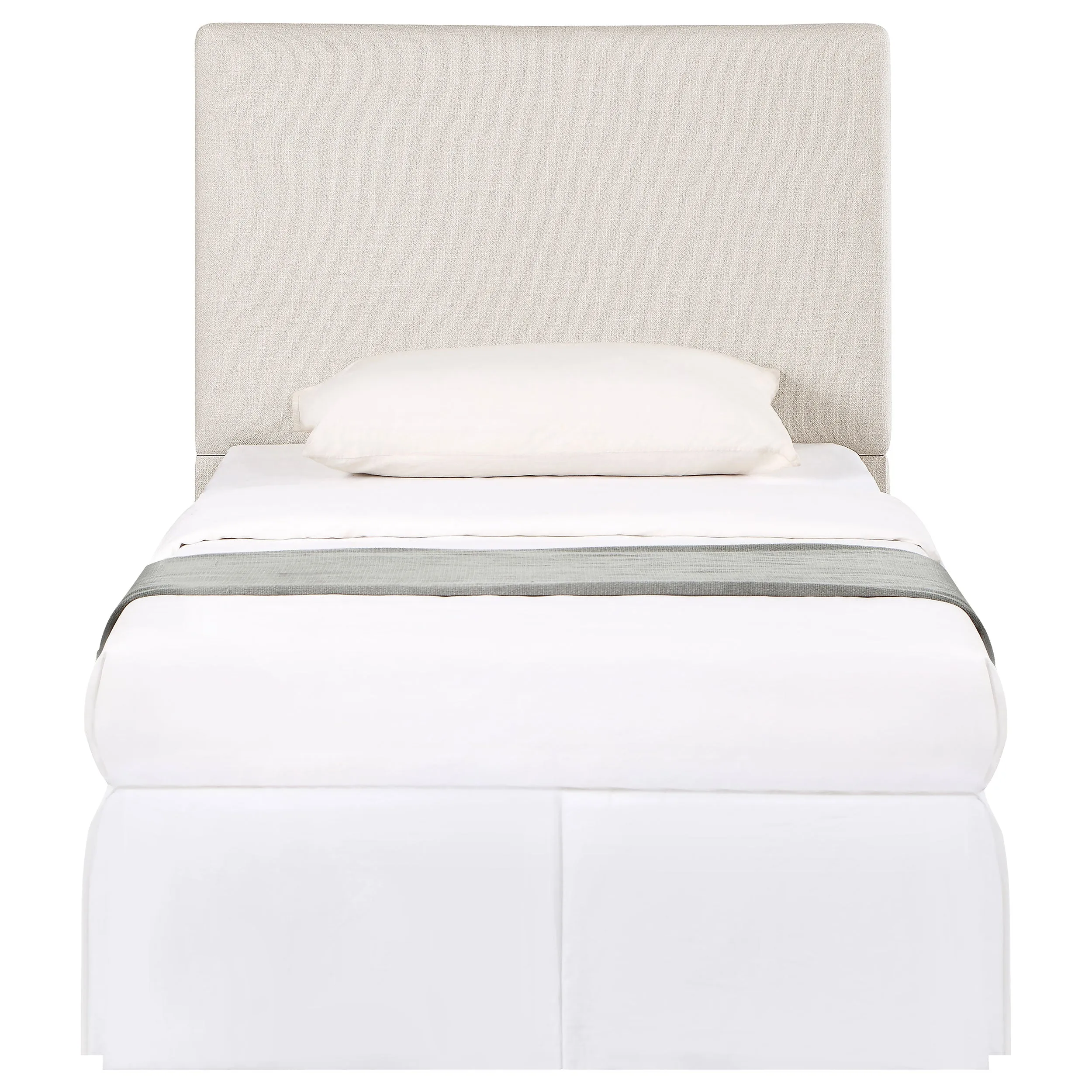 Pirro Upholstered Twin Panel Headboard Sand