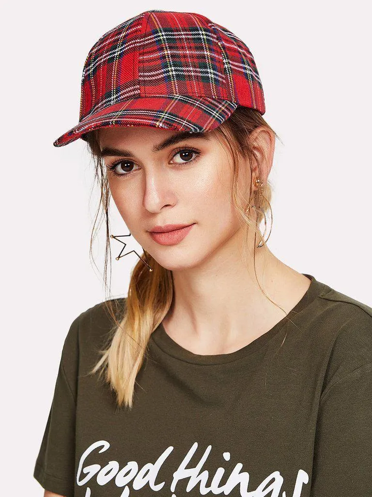 Plaid Baseball Cap