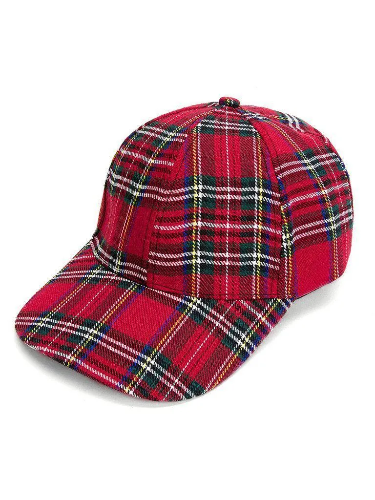 Plaid Baseball Cap