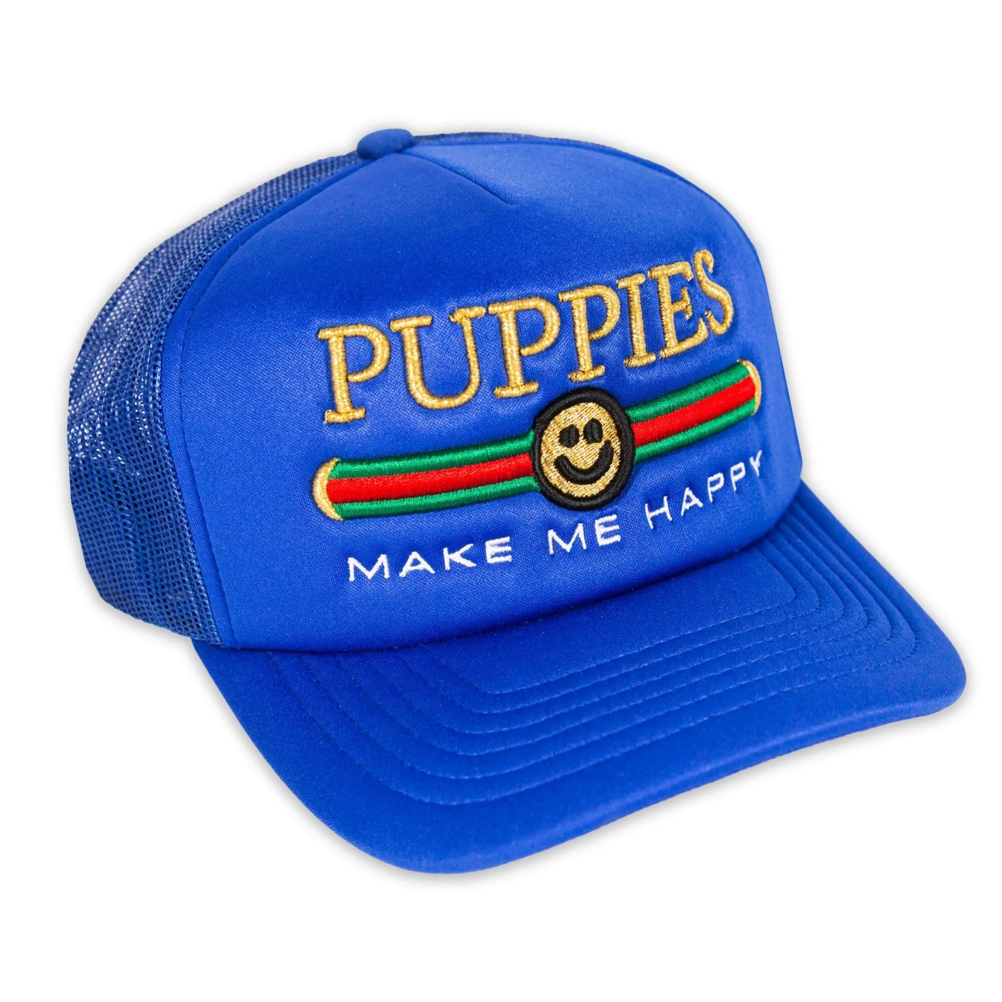 Pup Lux Metallic Gold Puff Embroidery | Trucker Cap