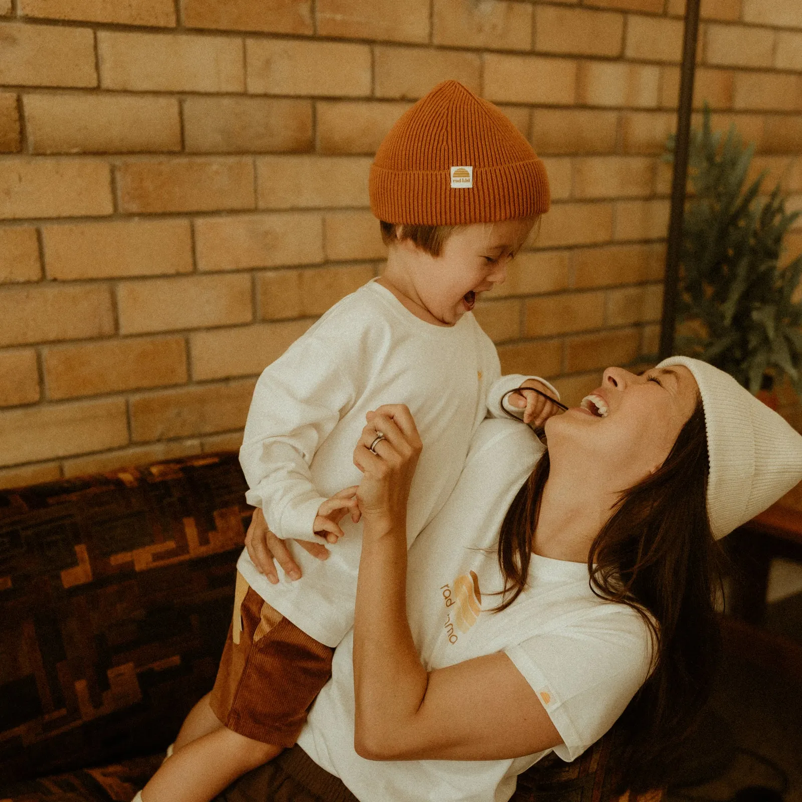 Rad Kid Organic Knit Beanie - Camel