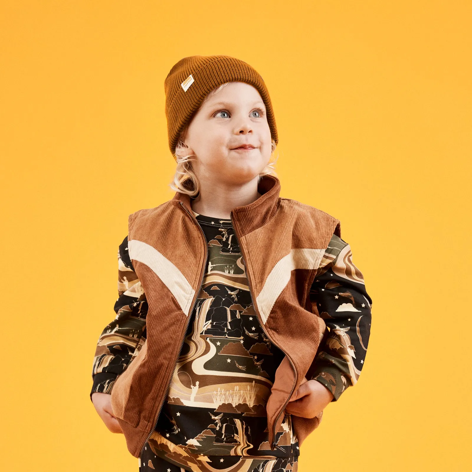 Rad Kid Organic Knit Beanie - Camel