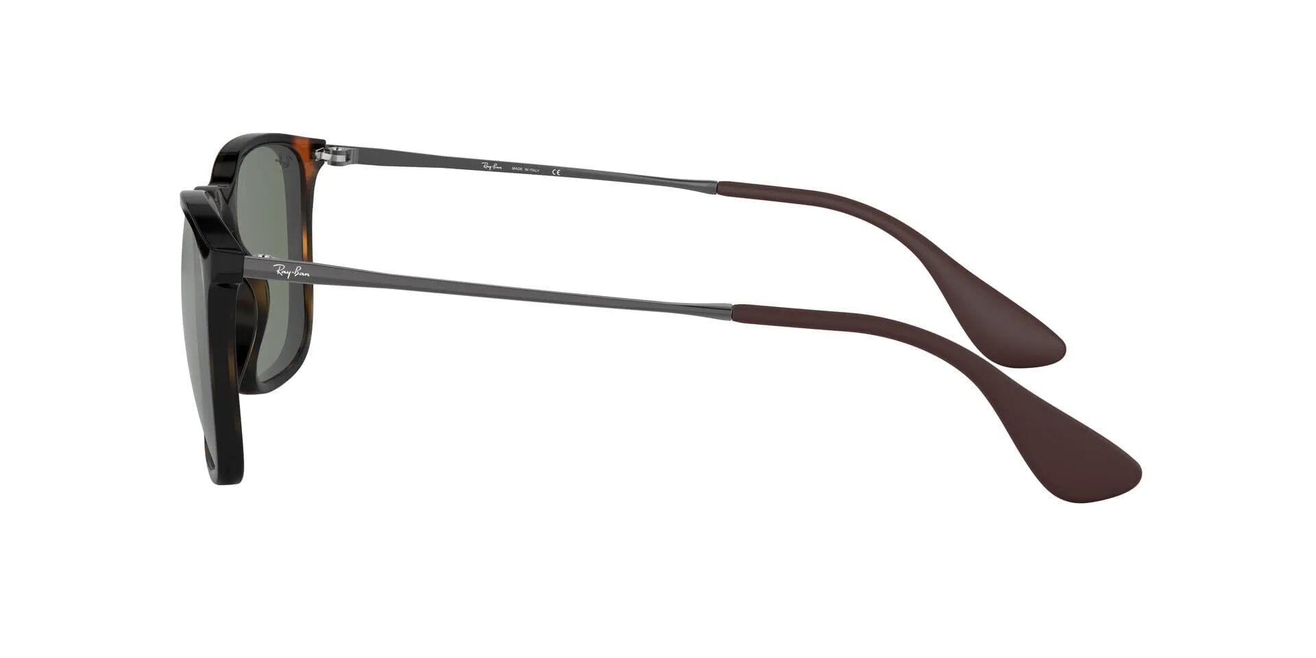 RAY-BAN Chris Polished Light Havana - Green Classic Sunglasses